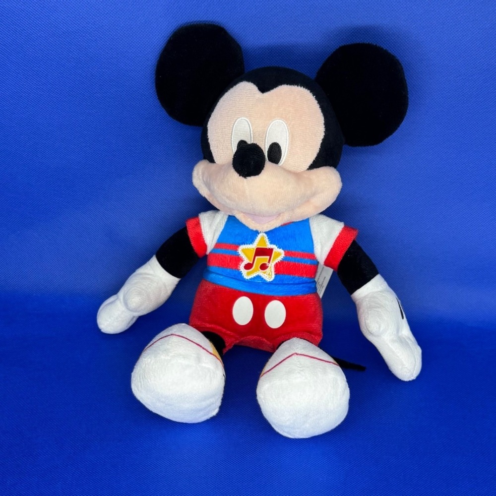 Disney Junior Mickey Mouse Singing Funhouse Music Star Plush 12" Toddler Toy Fun